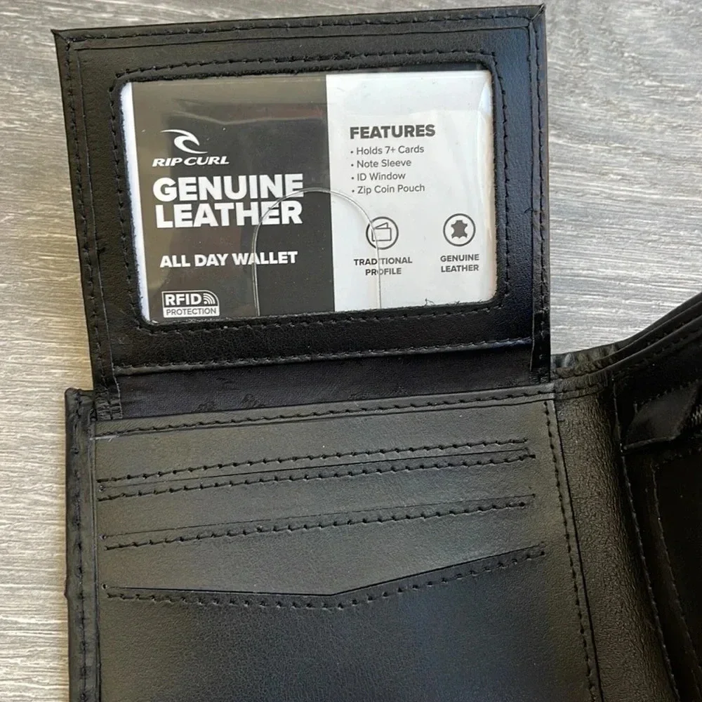 Rip Curl Stitched RFID All Day Wallet, black